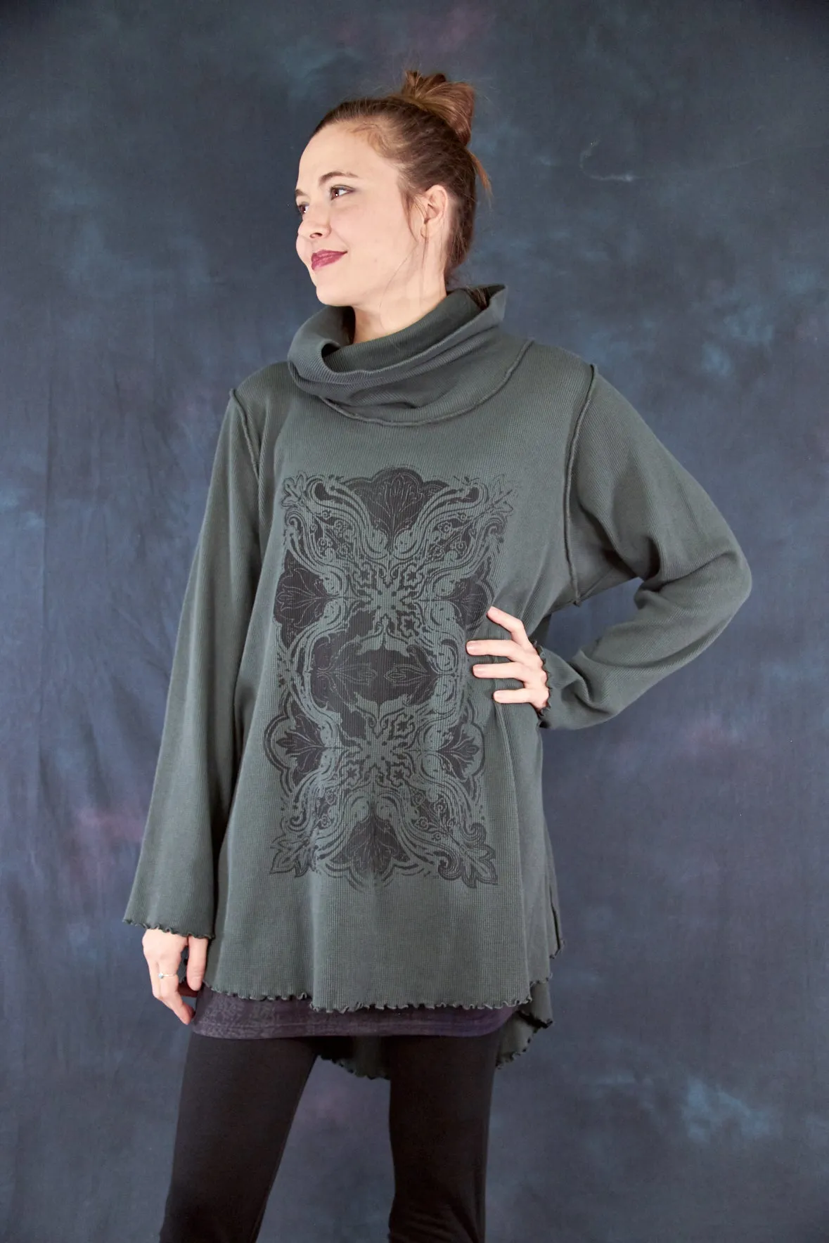 1584A Northern Lights Thermal Tunic Black Olive Drab-P