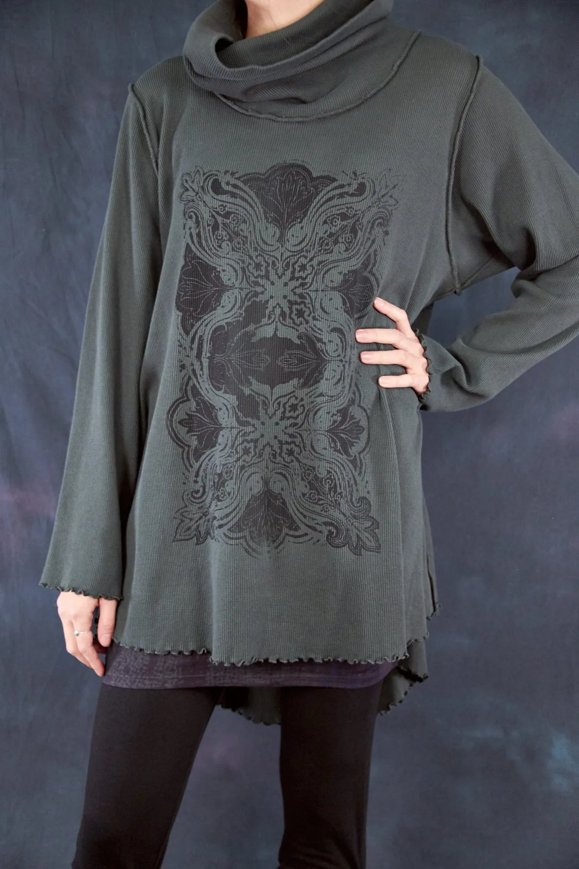 1584A Northern Lights Thermal Tunic Black Olive Drab-P
