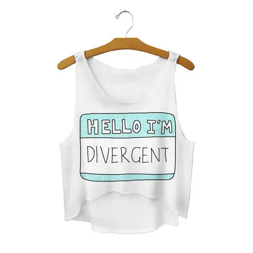 21 Colors Casual Women Crop Emoji Tank Tops Vest Sleeveless Cartoon Beach Tanks T-Shirt