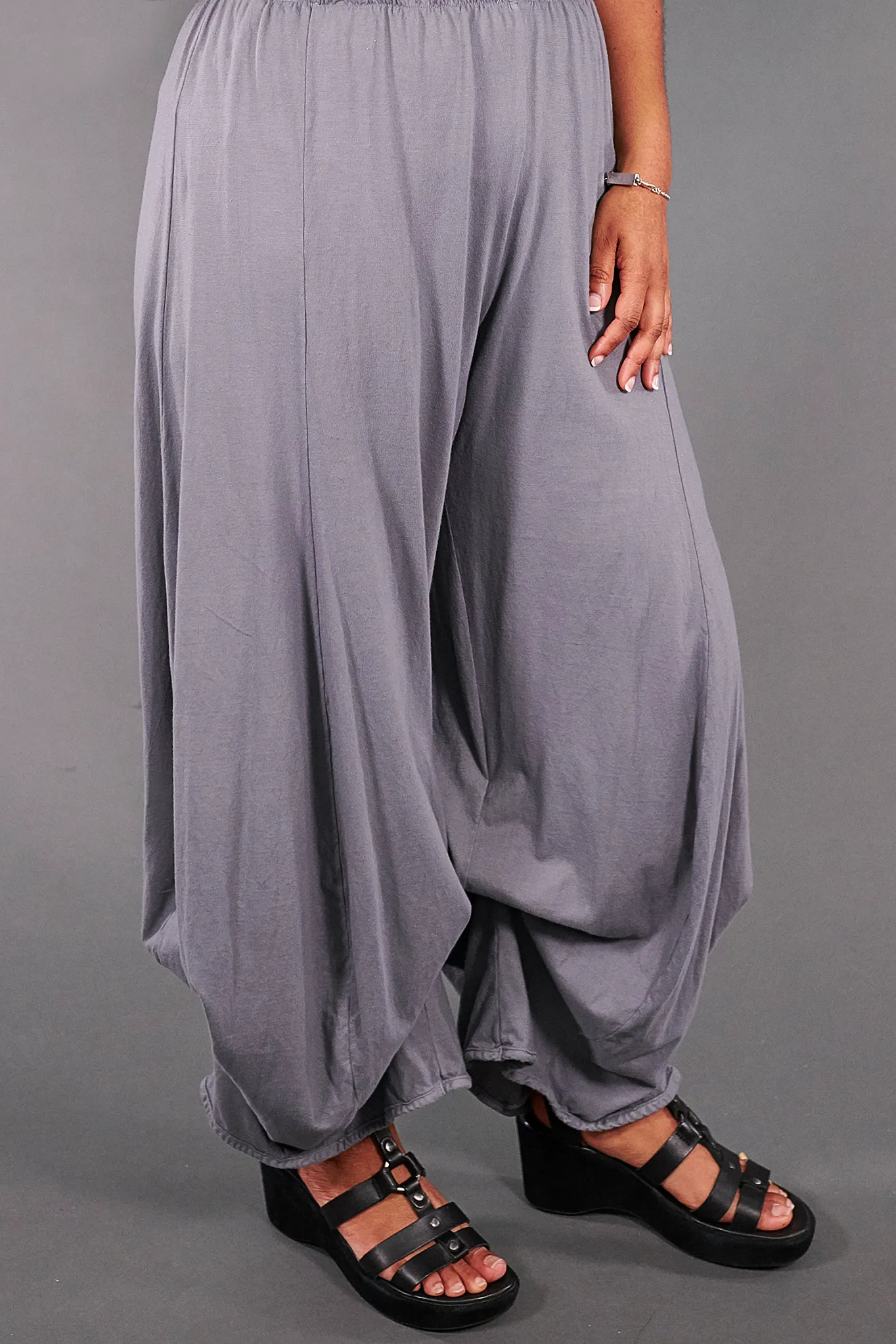 3142 Organic Billow Lounge Pant Pewter-U