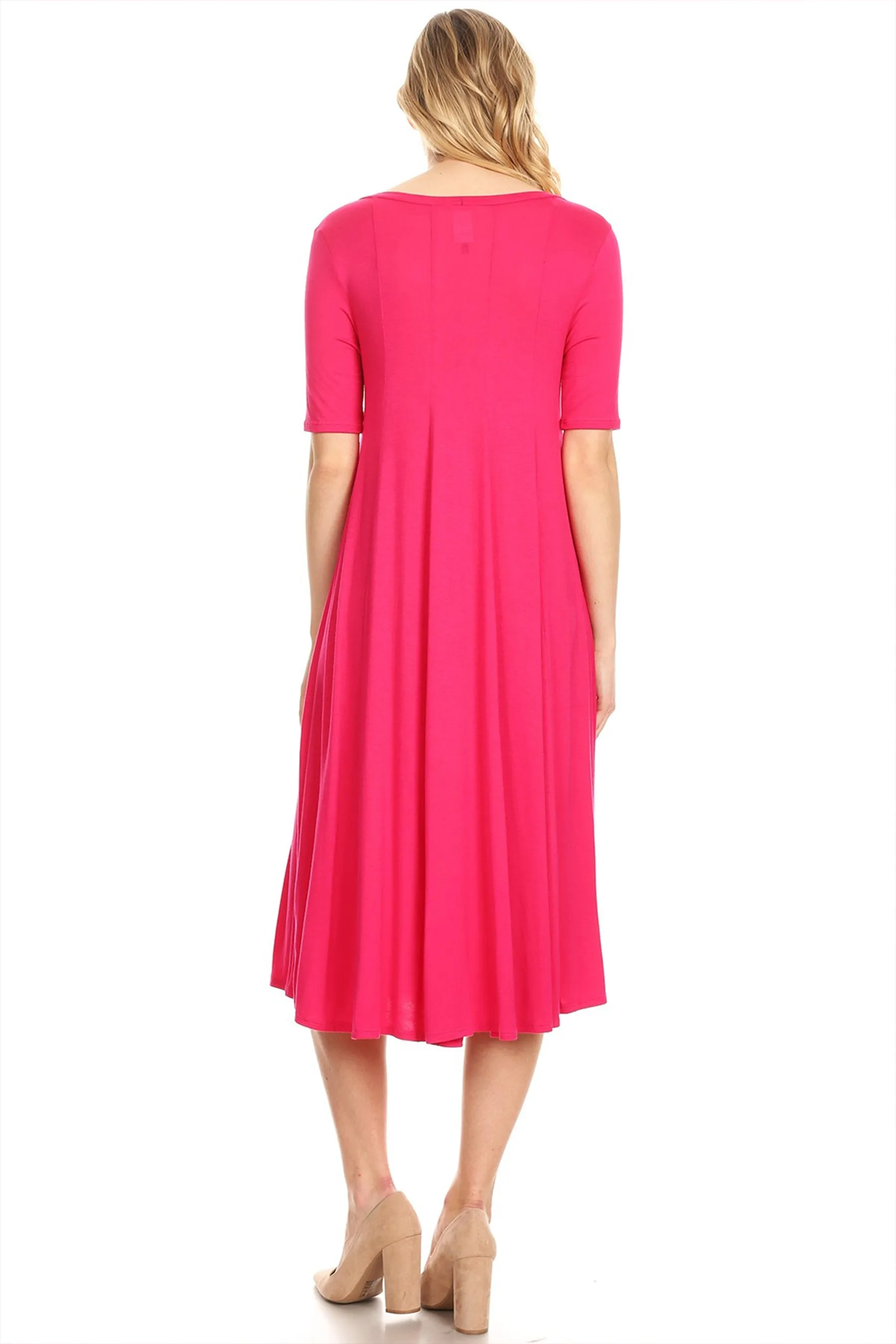 A-Line Short Sleeve Jersey Knit Dress D3932 $12Each
