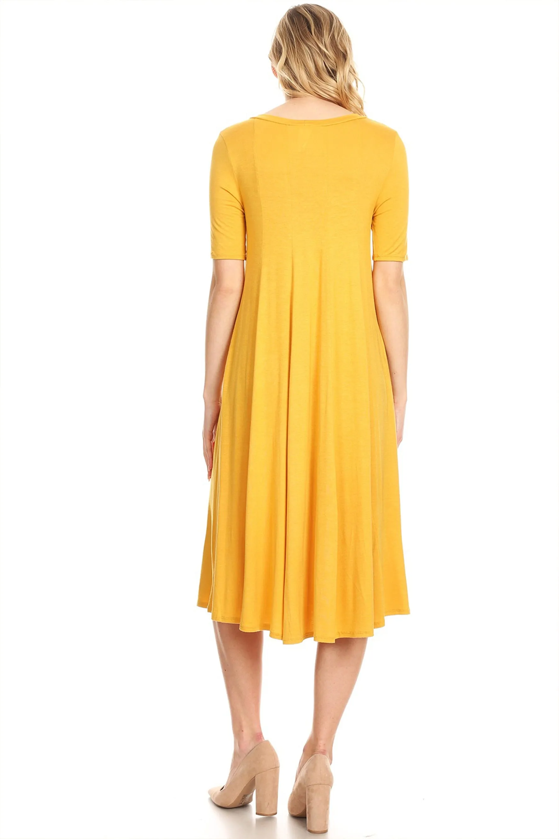 A-Line Short Sleeve Jersey Knit Dress D3932 $12Each