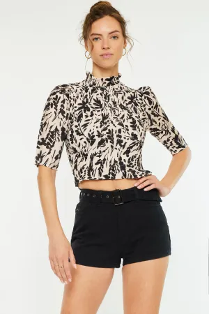 Abby High Rise Belted Shorts