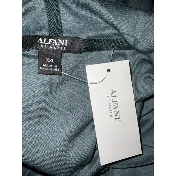 Alfani Womens Velour Hoodie &amp; Pants Lounge Pajama Set XXL