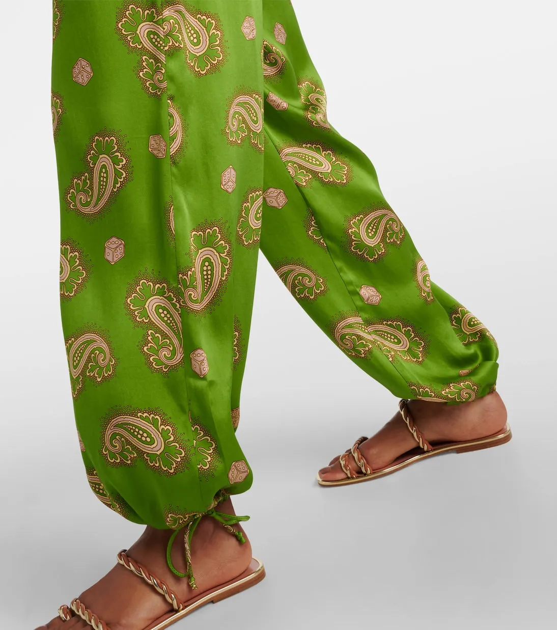 ALÉMAIS
Dice paisley silk pants