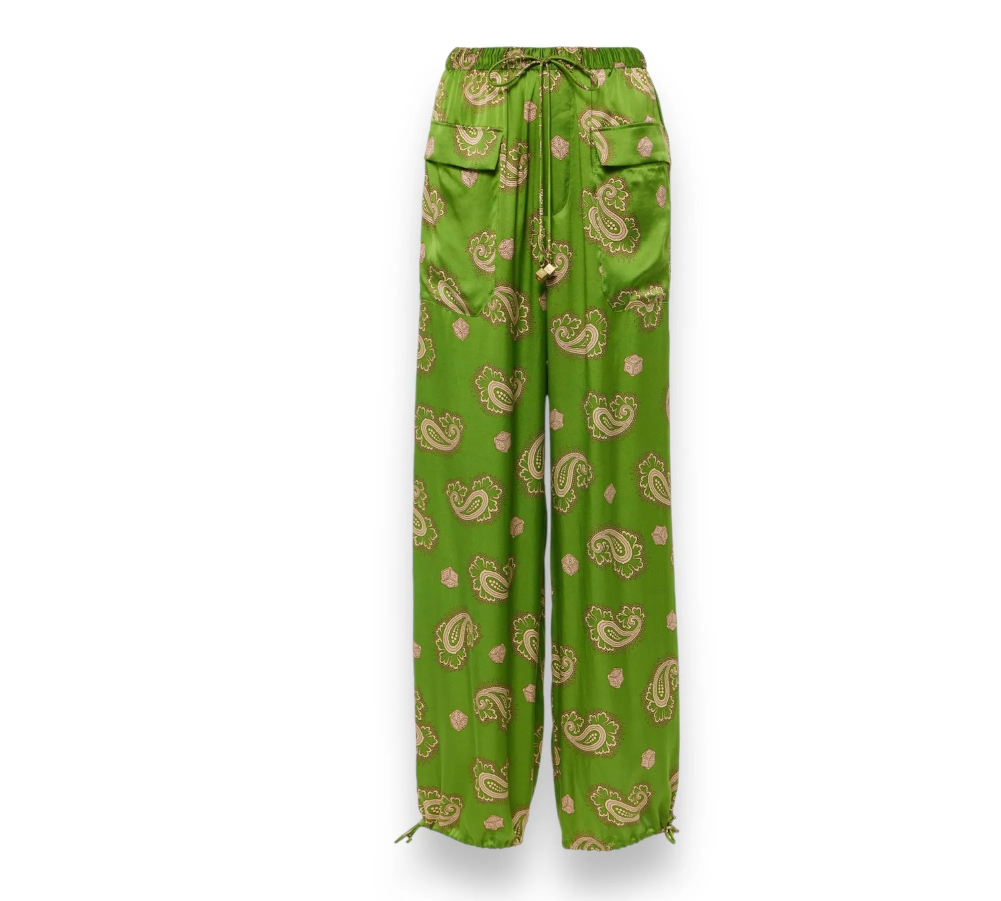 ALÉMAIS
Dice paisley silk pants