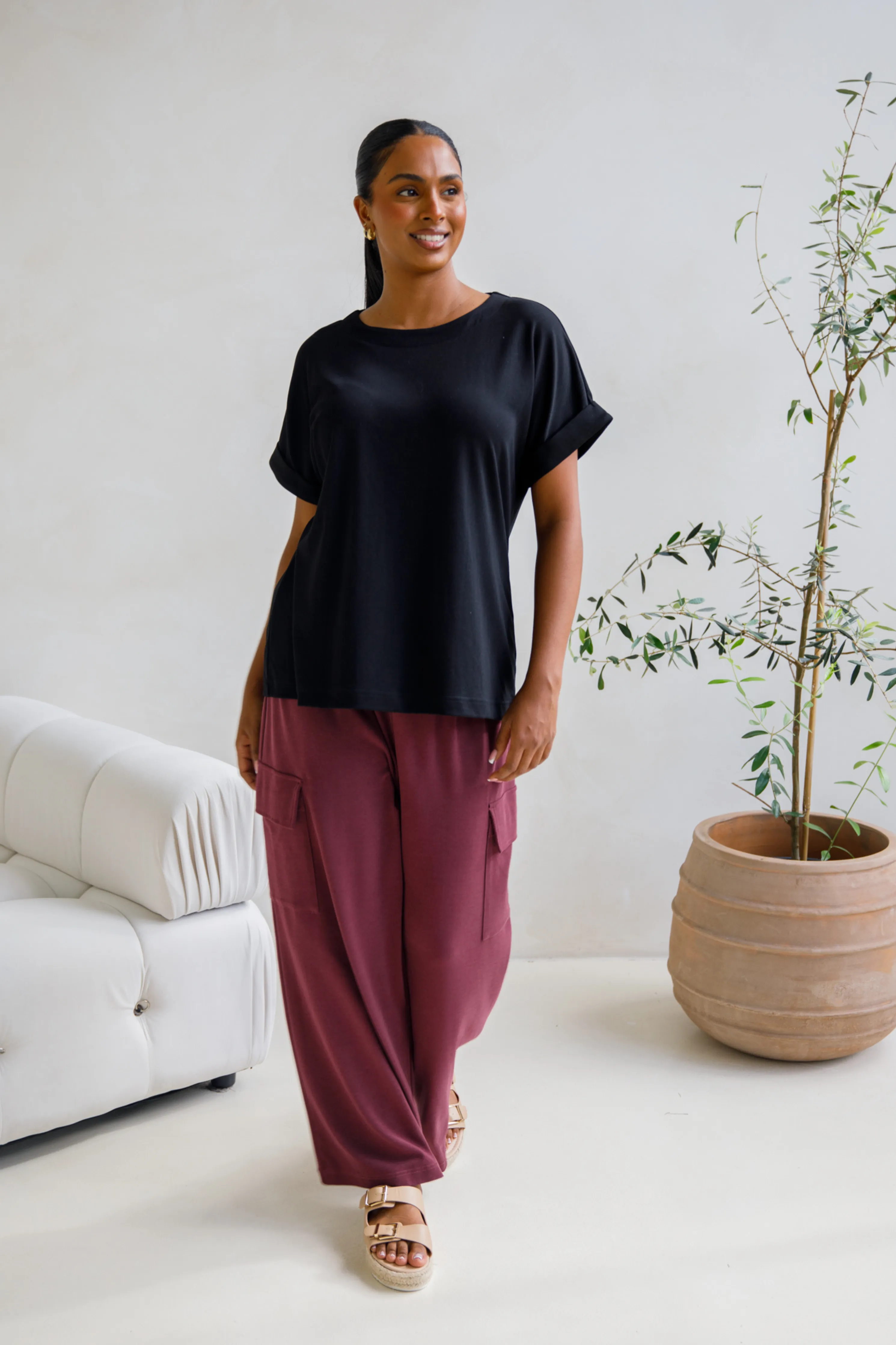 Althea Lounge Top | Black