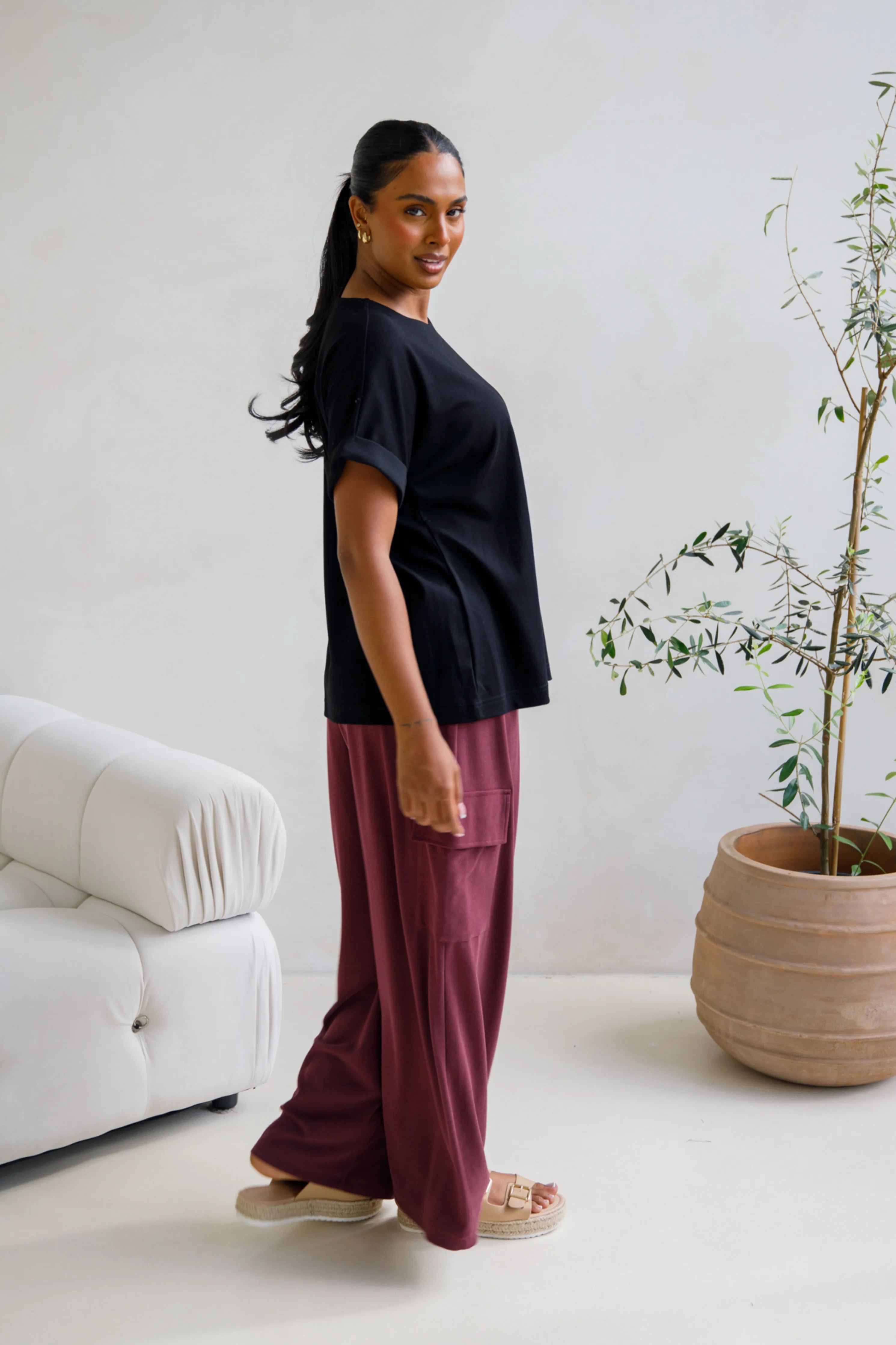 Althea Lounge Top | Black