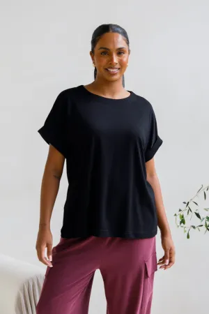 Althea Lounge Top | Black
