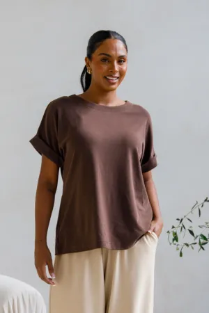 Althea Lounge Top | Chocolate