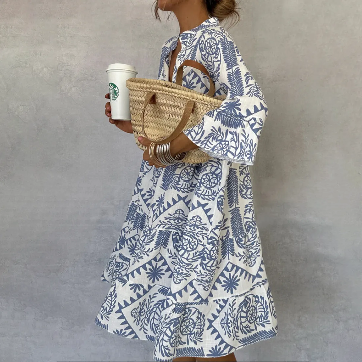 ANJIE™ - Relaxed Boho Tunic Dress
