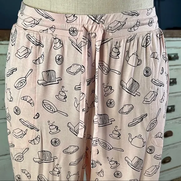 AQS Cooking Breakfast Light Pink Pajama Set PJS XXL