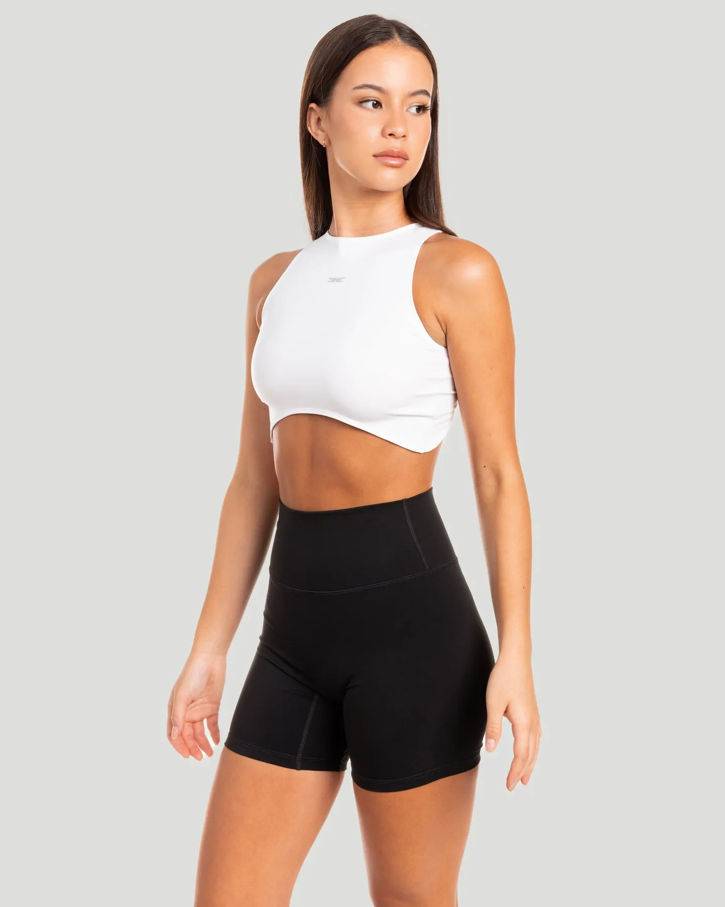 Aura Curve Tank - White