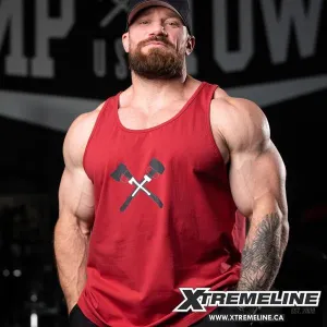 Axe & Sledge Axe Stack Tank Top, Red
