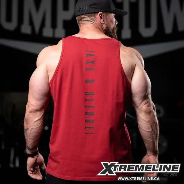 Axe & Sledge Axe Stack Tank Top, Red