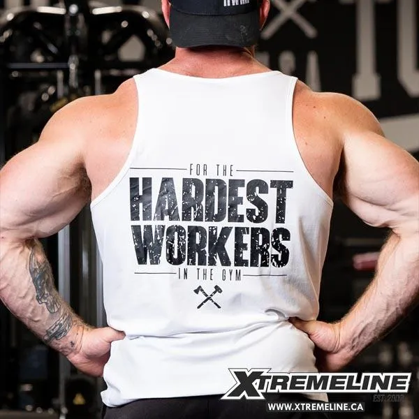 Axe & Sledge Black On White Athletic Tank