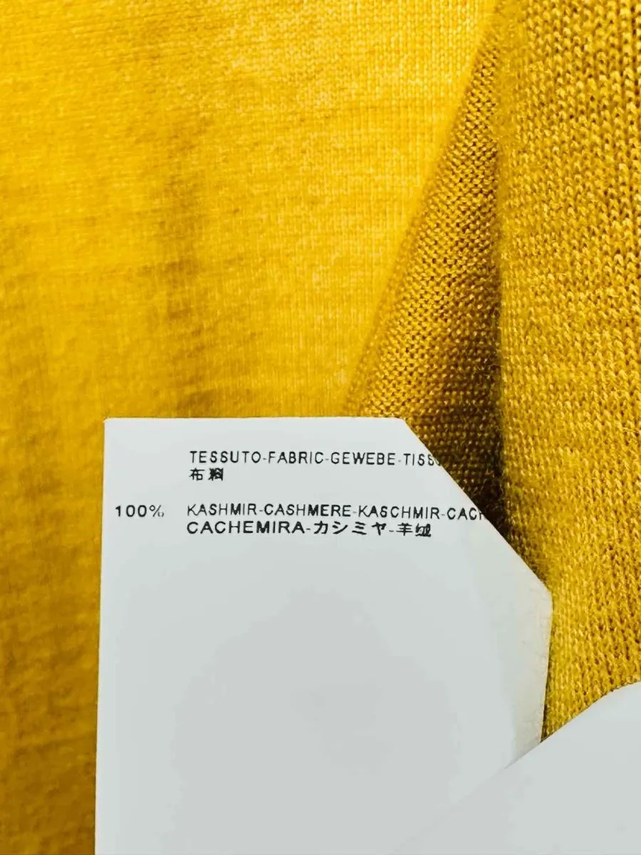 BALENCIAGA KNITS Long Yellow Cardigan US8