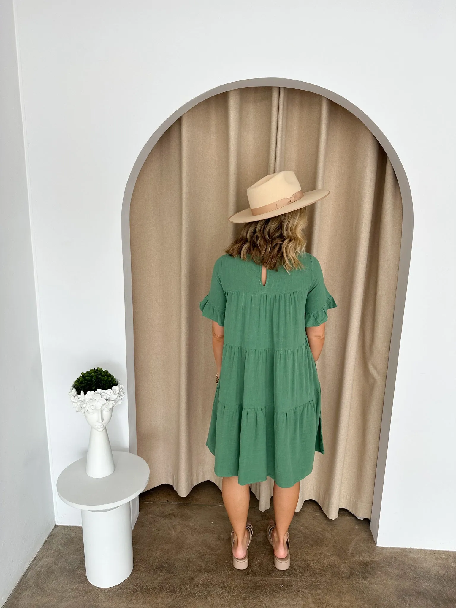 Barker Dress -Green