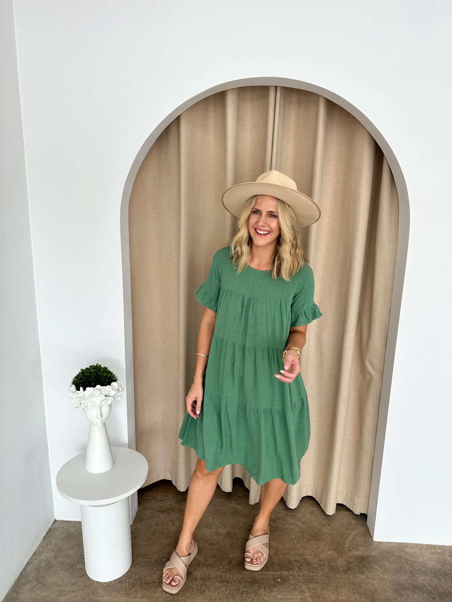Barker Dress -Green