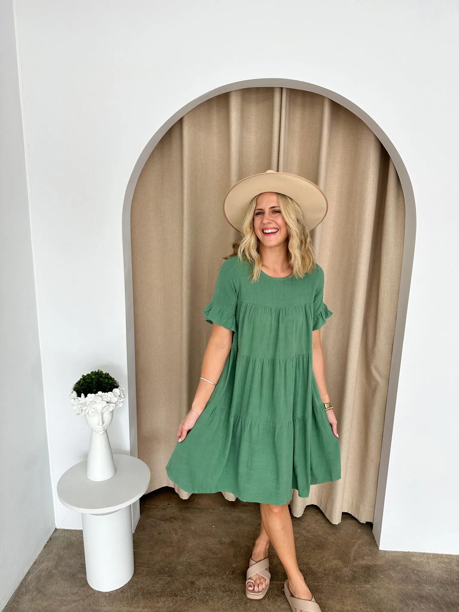 Barker Dress -Green
