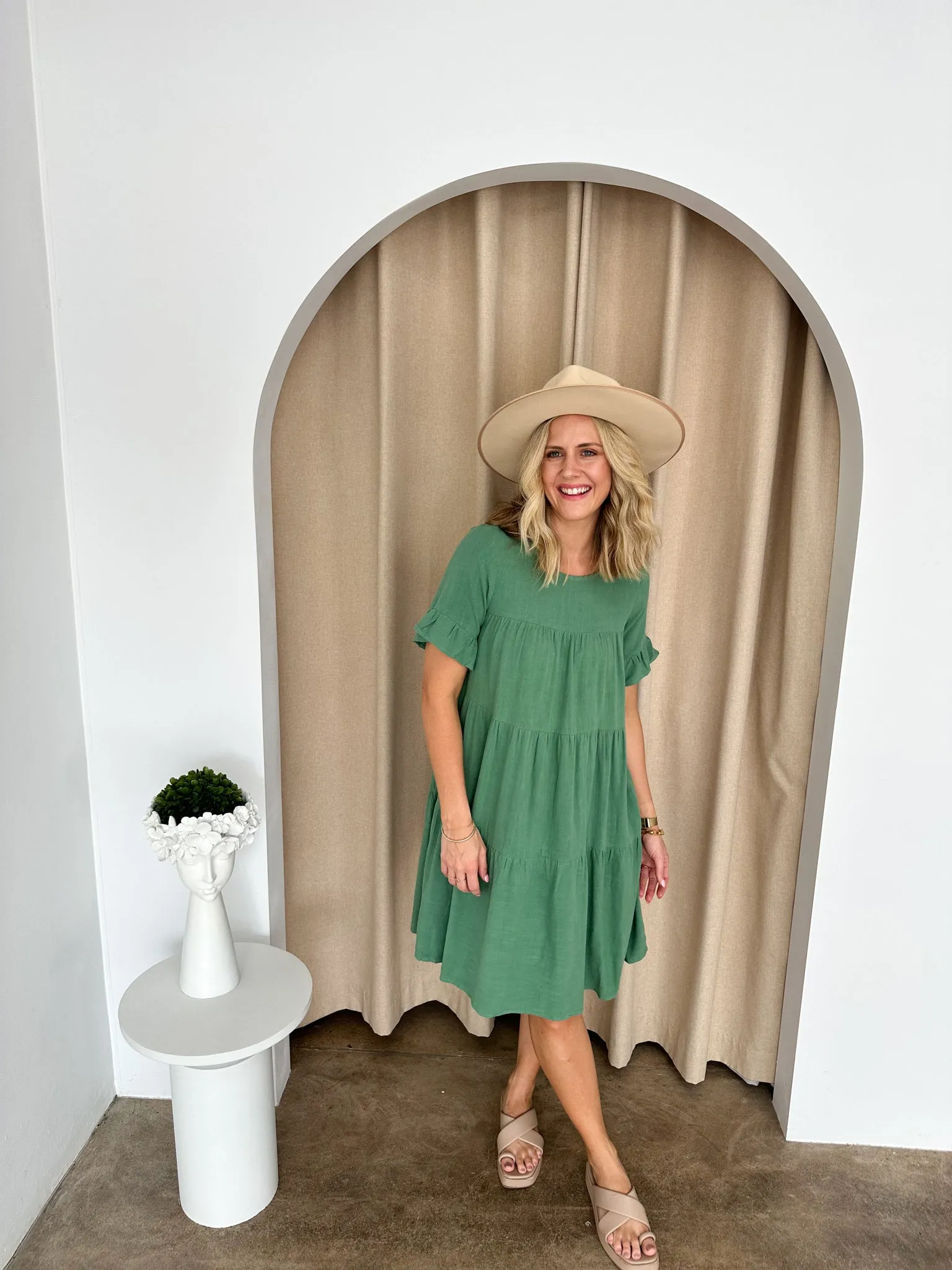 Barker Dress -Green
