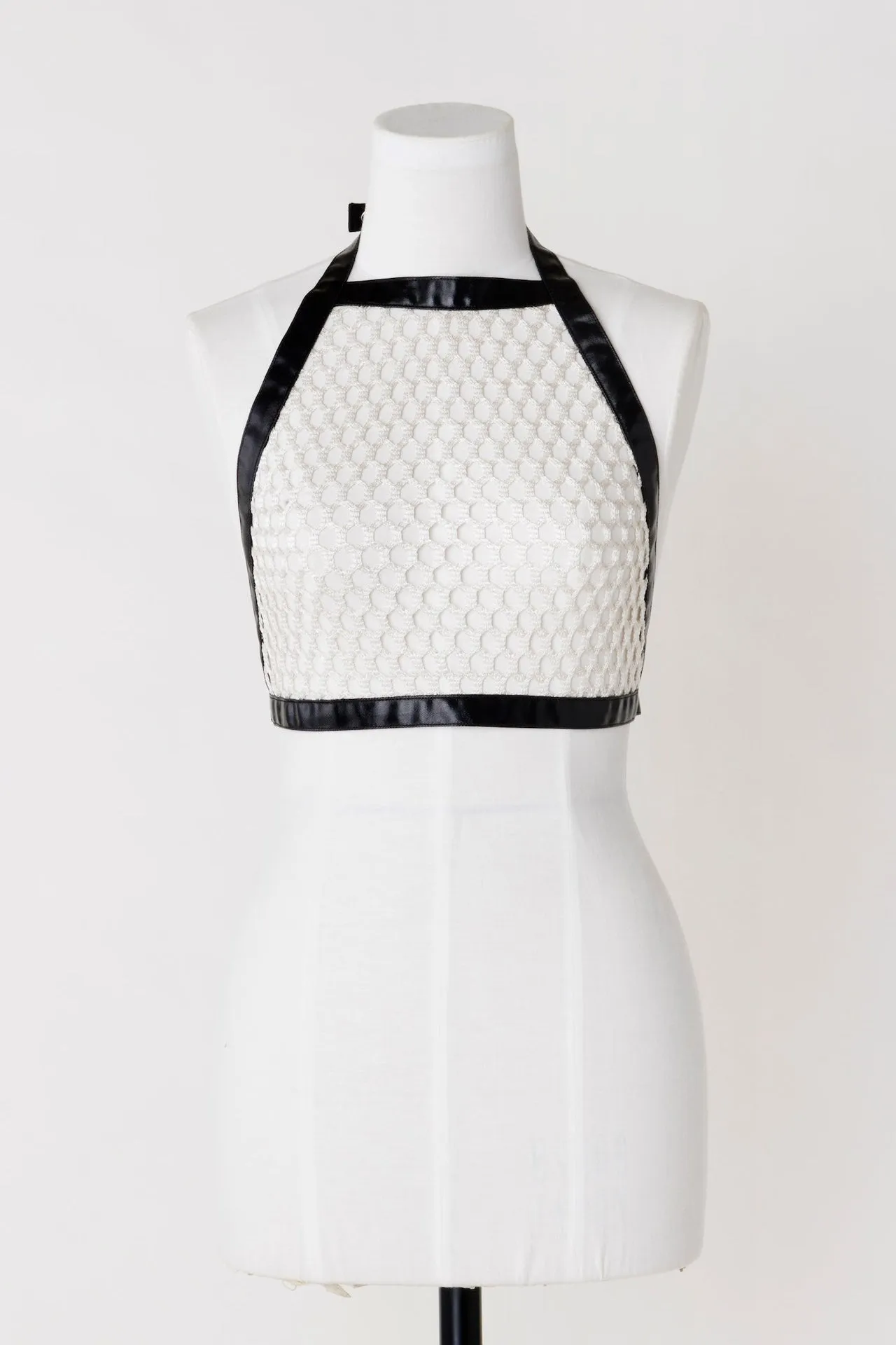 BELTED MESH TOP