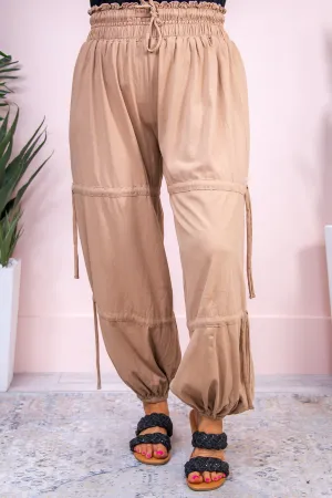 Best Intentions Taupe Solid Pants - PNT1560TA
