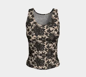 Black Lace Tank Top