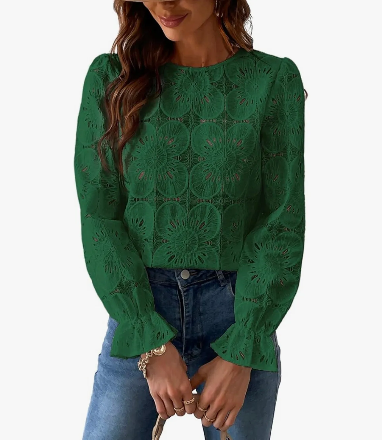 Blooming Blossom Green Summer Top