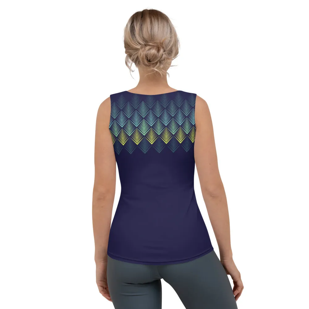 Blue Geometrics - Tank Top