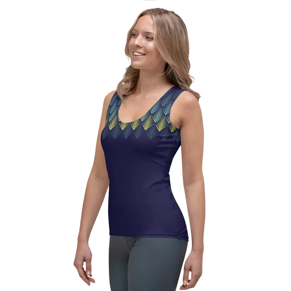 Blue Geometrics - Tank Top