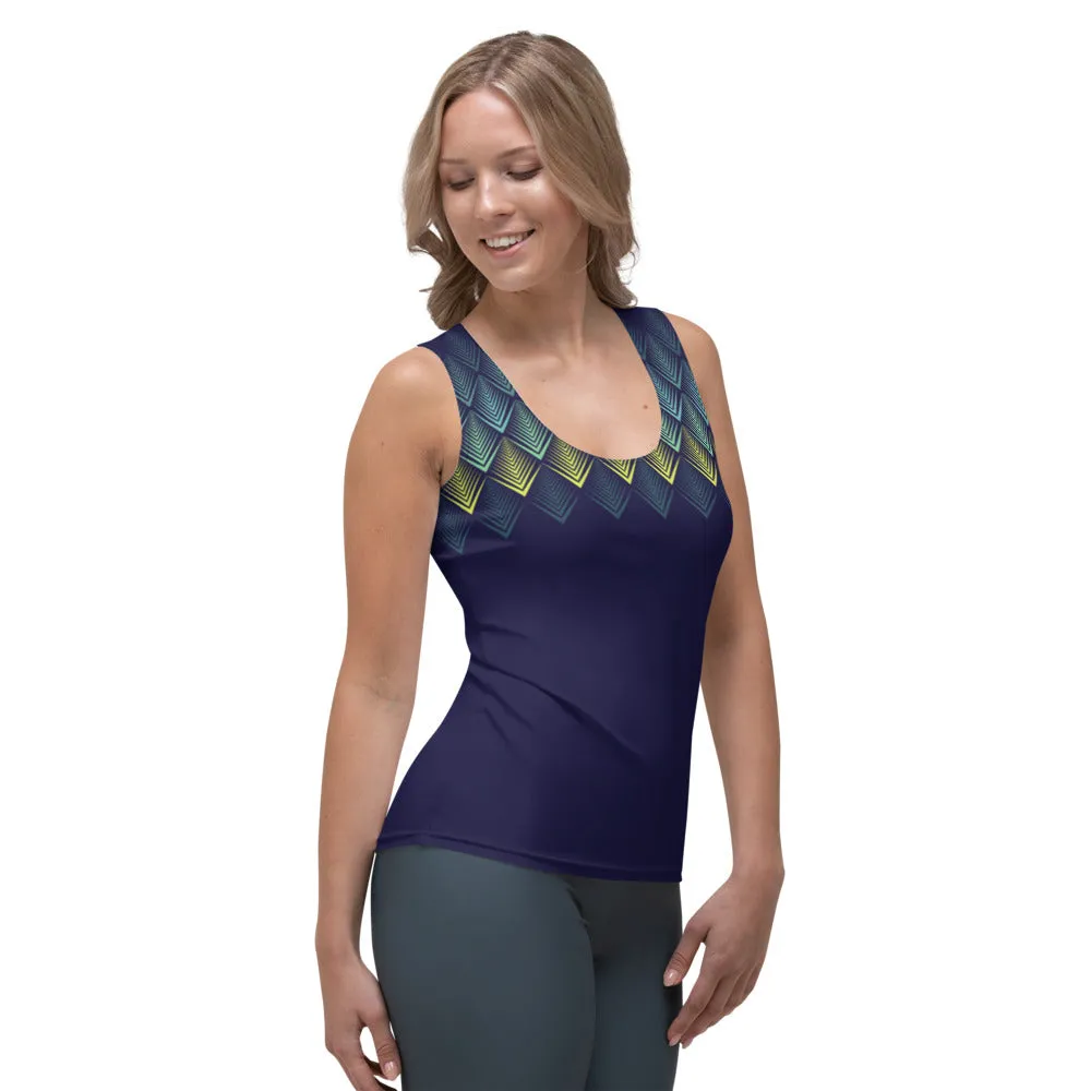 Blue Geometrics - Tank Top