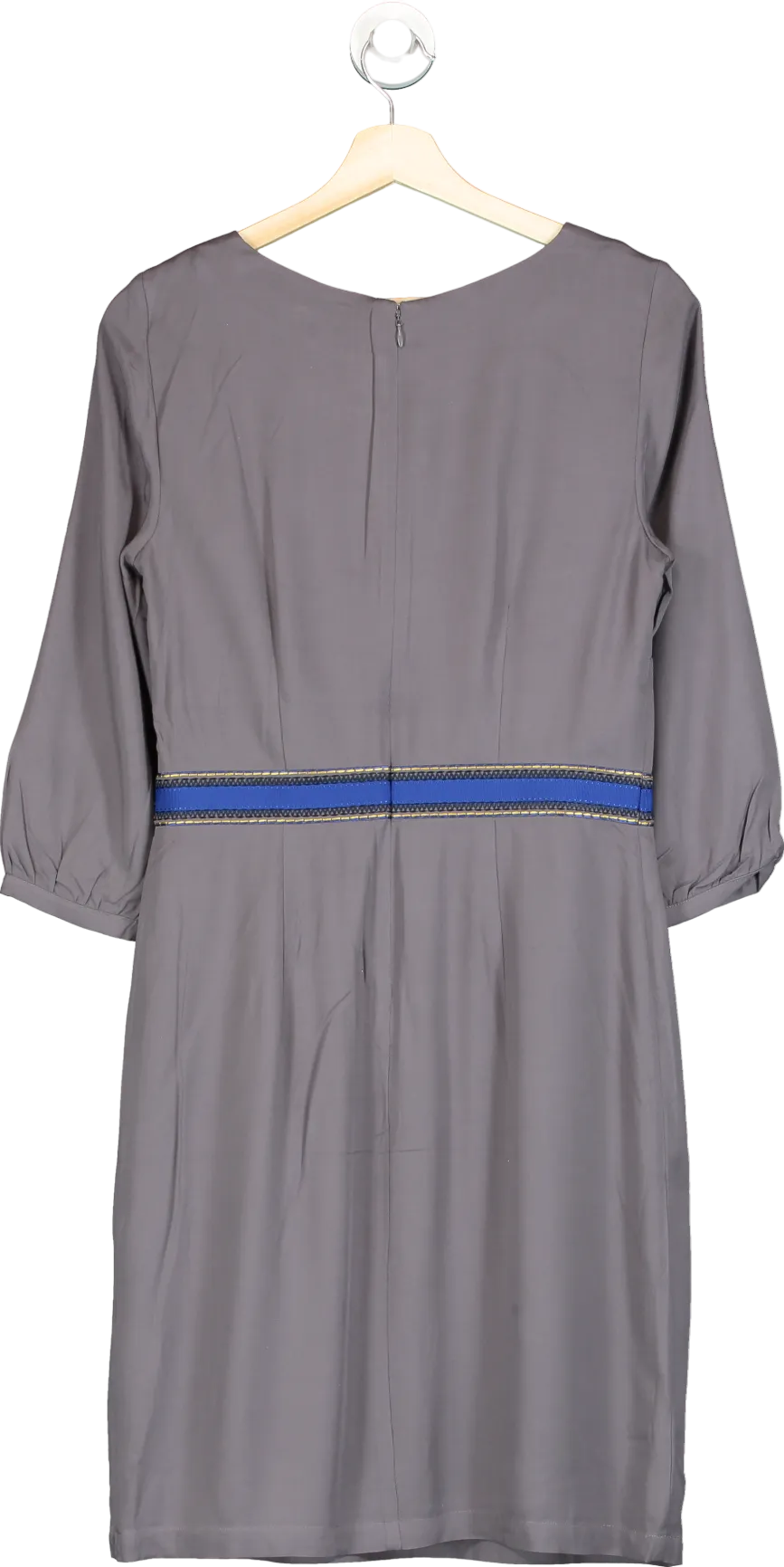 Boden Pewter Carla Embroidered detail Tunic Dress UK 16R