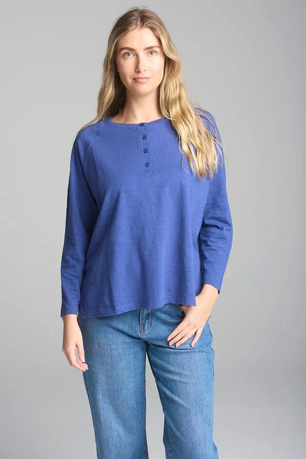 Boxy Henley Tee