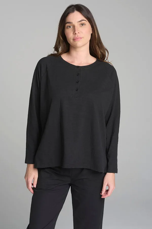 Boxy Henley Tee