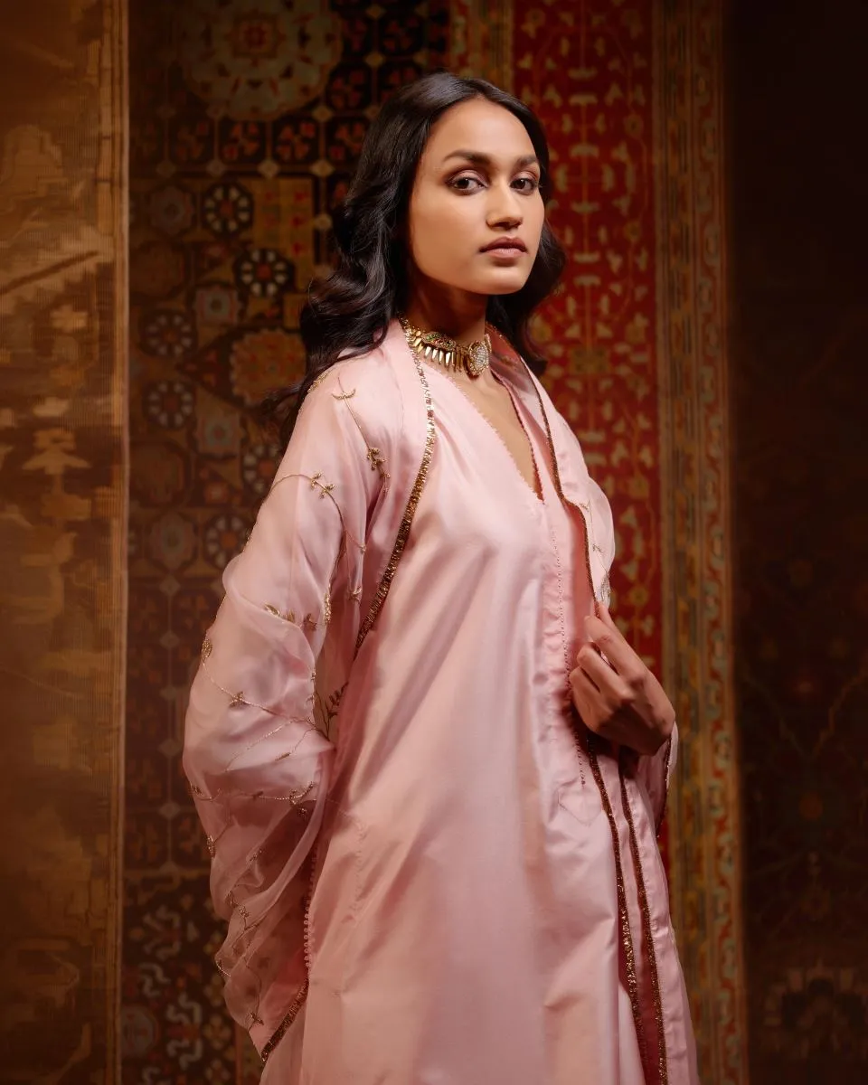 Bulbul blush tunic with trousers-4