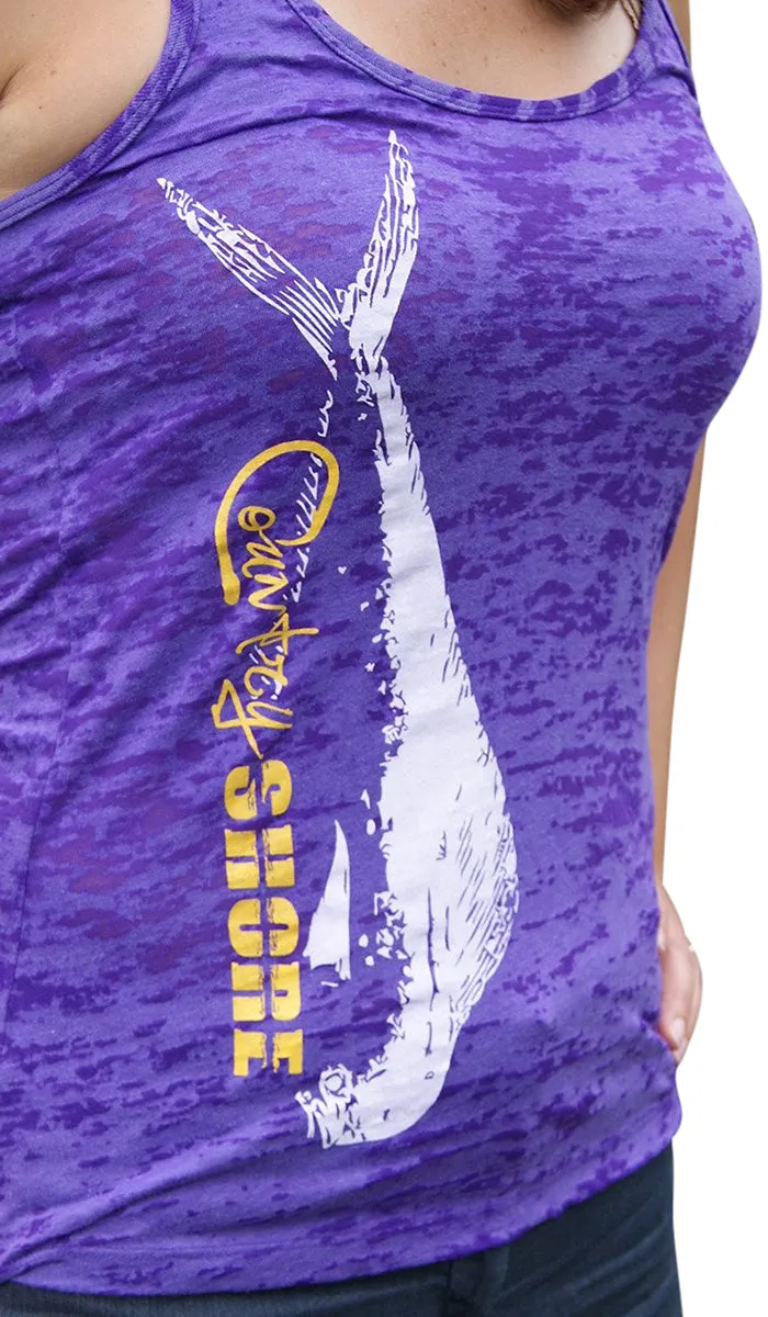 Burnout Purple Mahi Tank Top