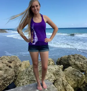 Burnout Purple Mahi Tank Top