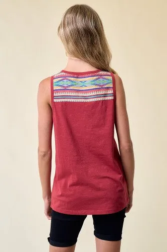 Burnt Red Ramblin' Days Tank