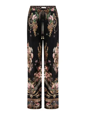Camilla Bias Cut Drawstring Pant in Dynasty Daze