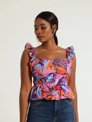 Carine Peplum Top