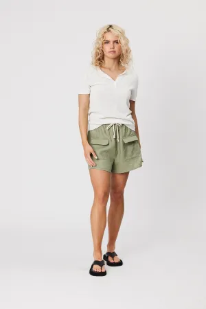 Castaway Henley Tee - White