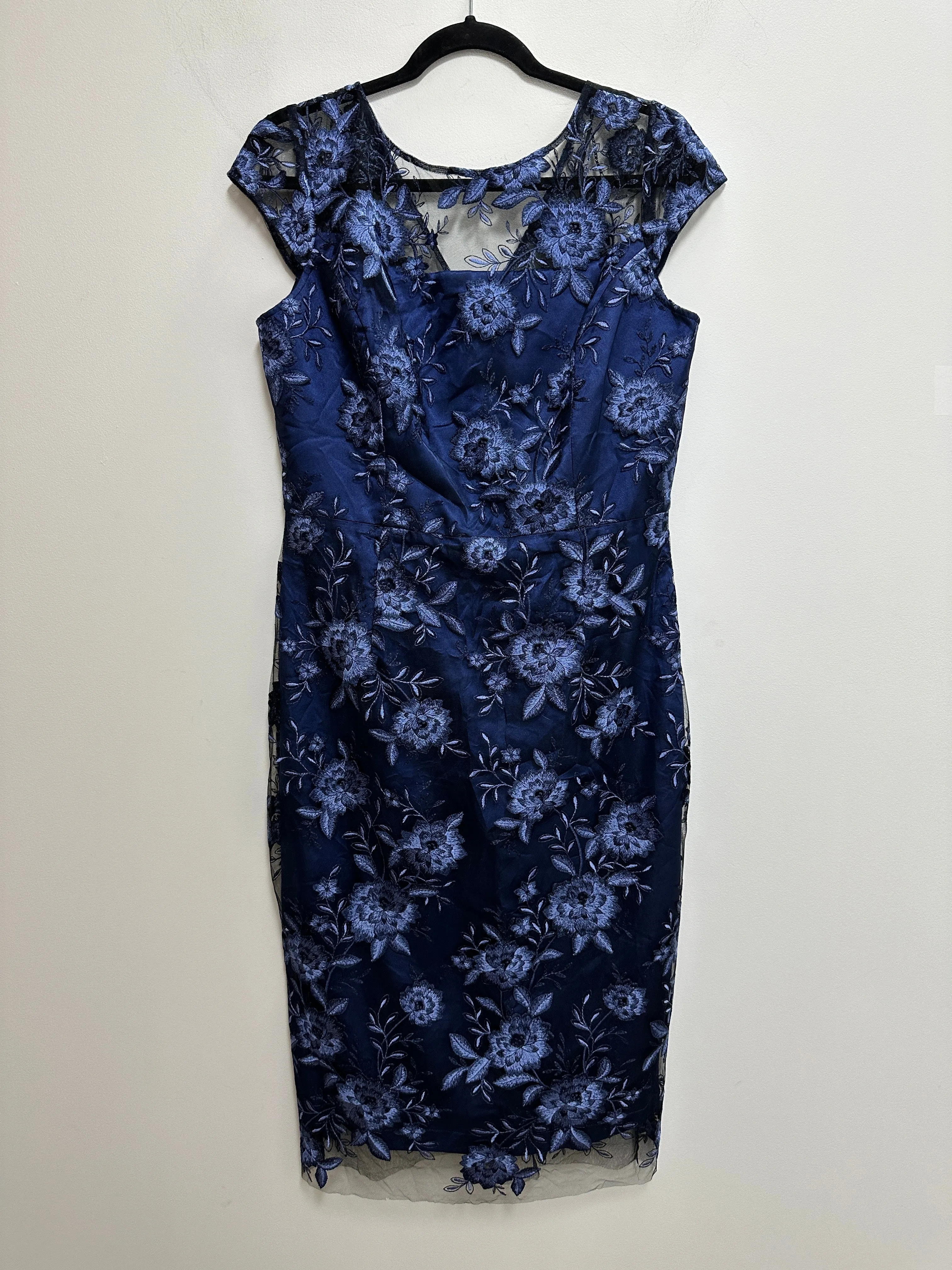 Catherine Blue Embroidered Shift Dress