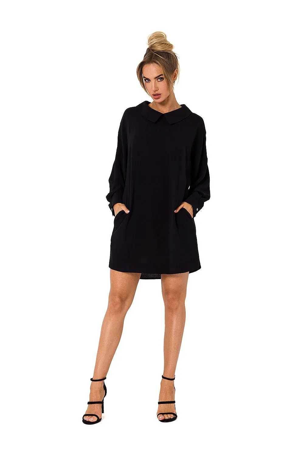 Chain-Detail Collar Back Tunic