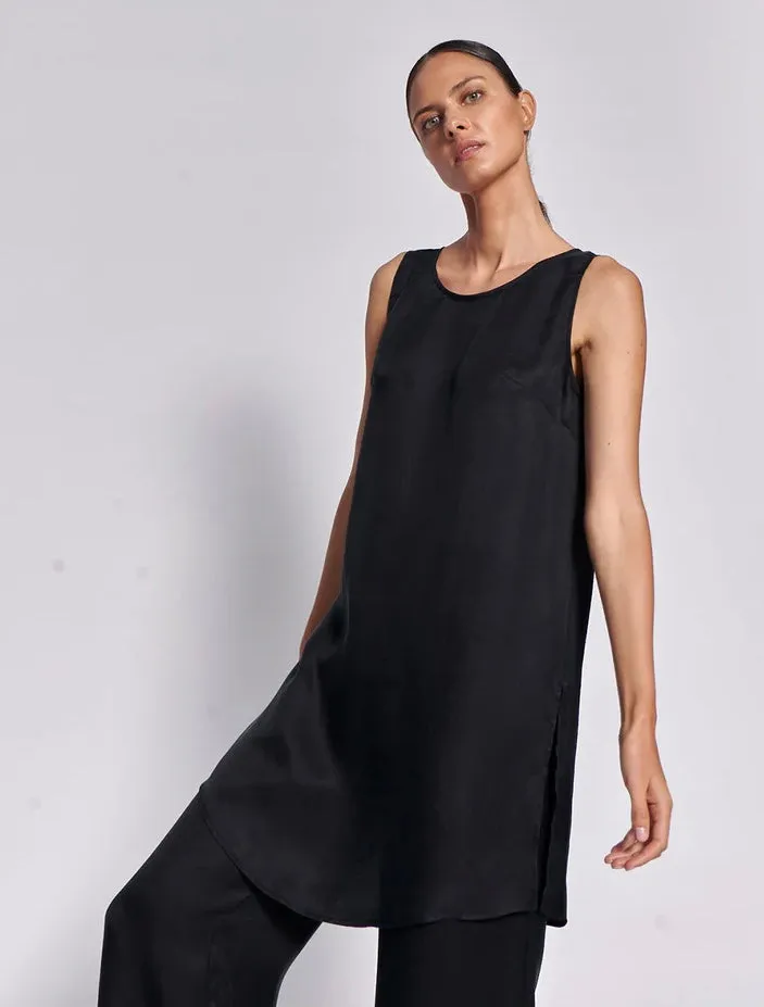 Chamoise Long Tunic - Black