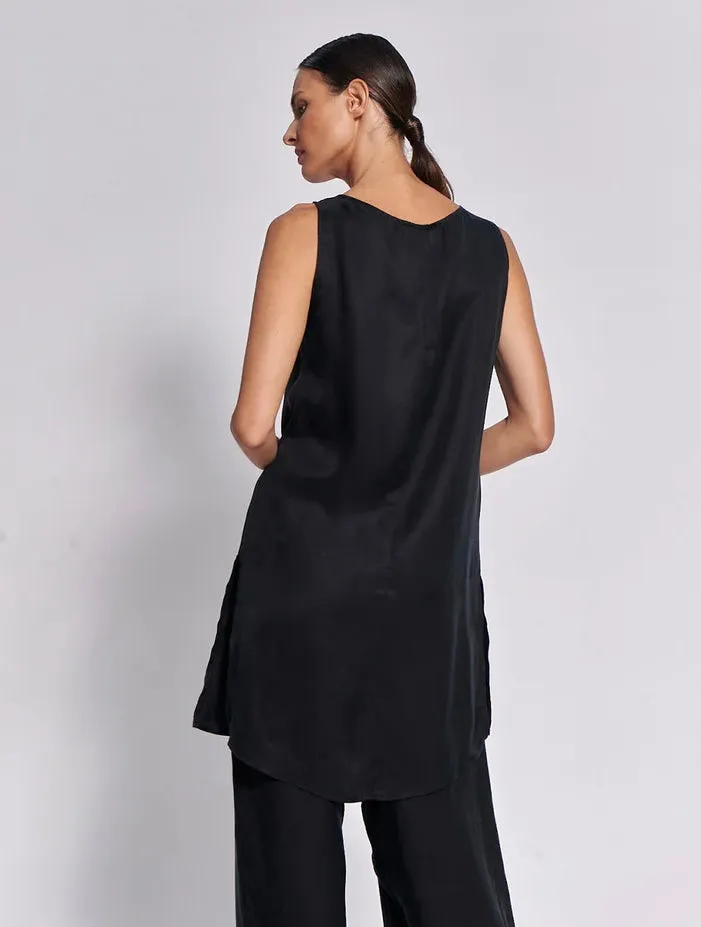 Chamoise Long Tunic - Black