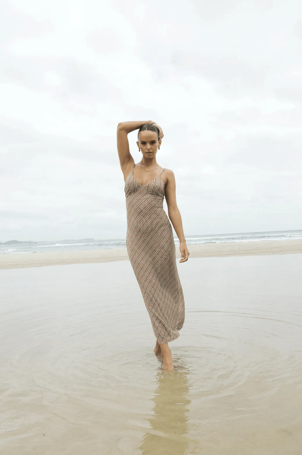 CHARLIE HOLIDAY Lulu Maxi Dress - Retro Stripe