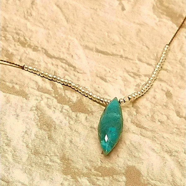 Chrysocolla Dew Drop Pendant