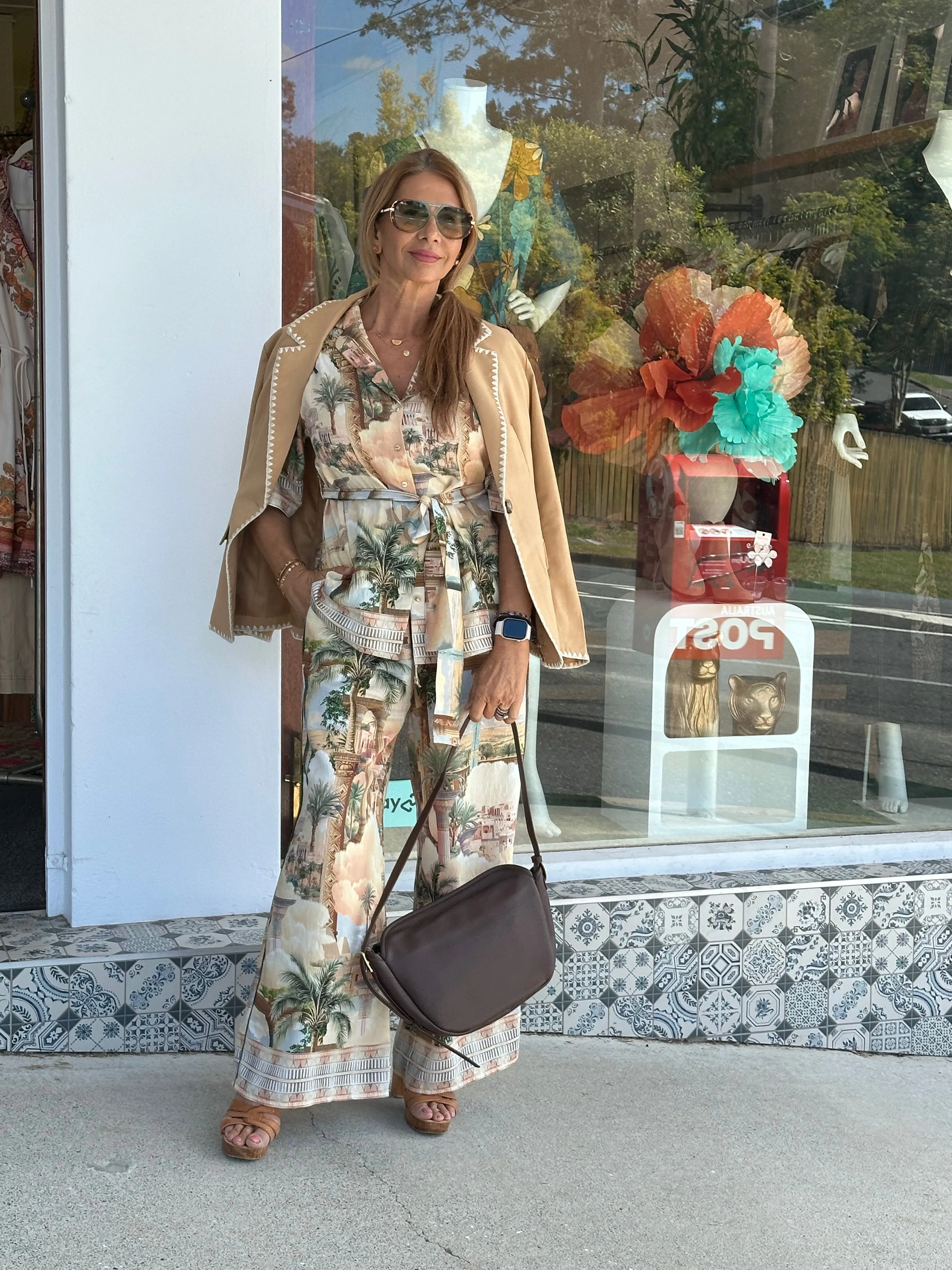 Citadel Palm Belted Top