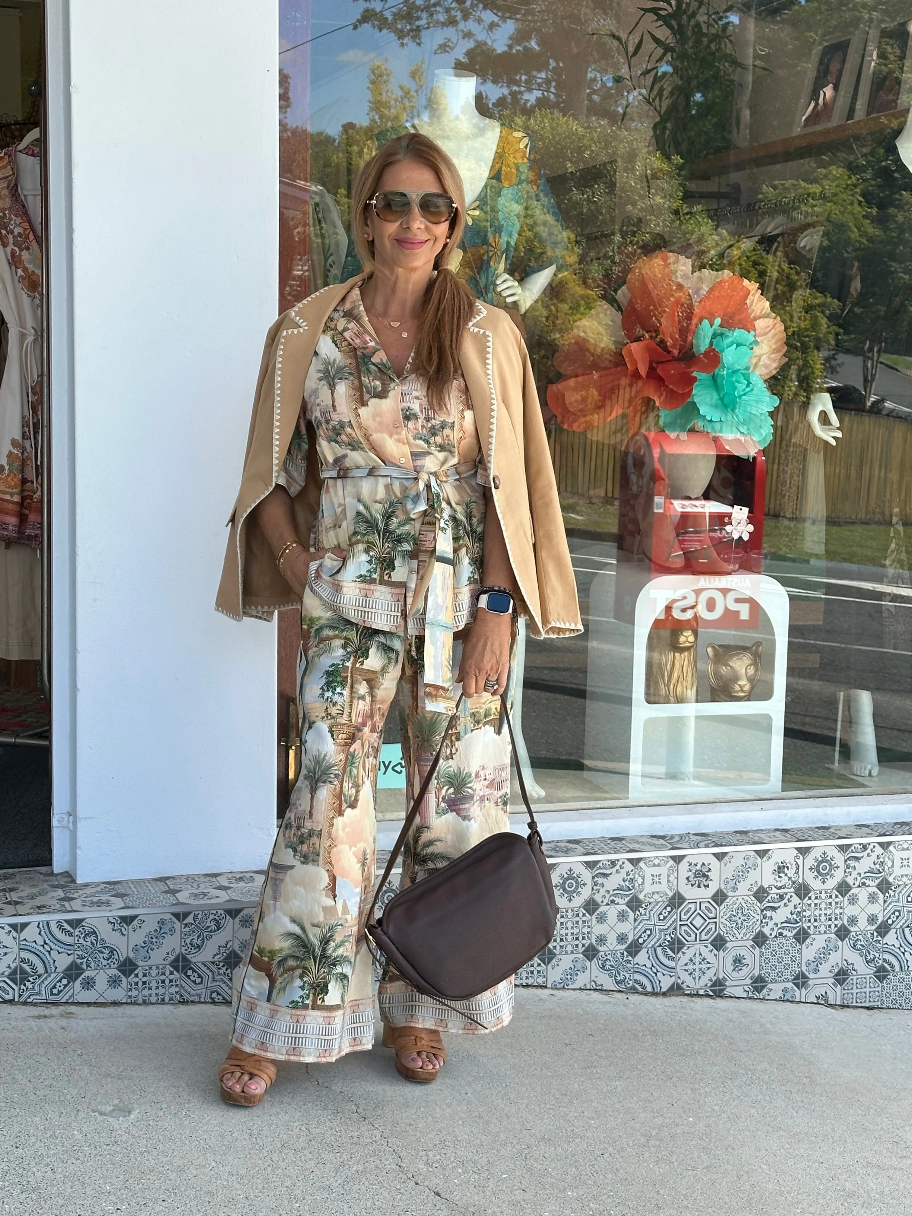 Citadel Palm Belted Top